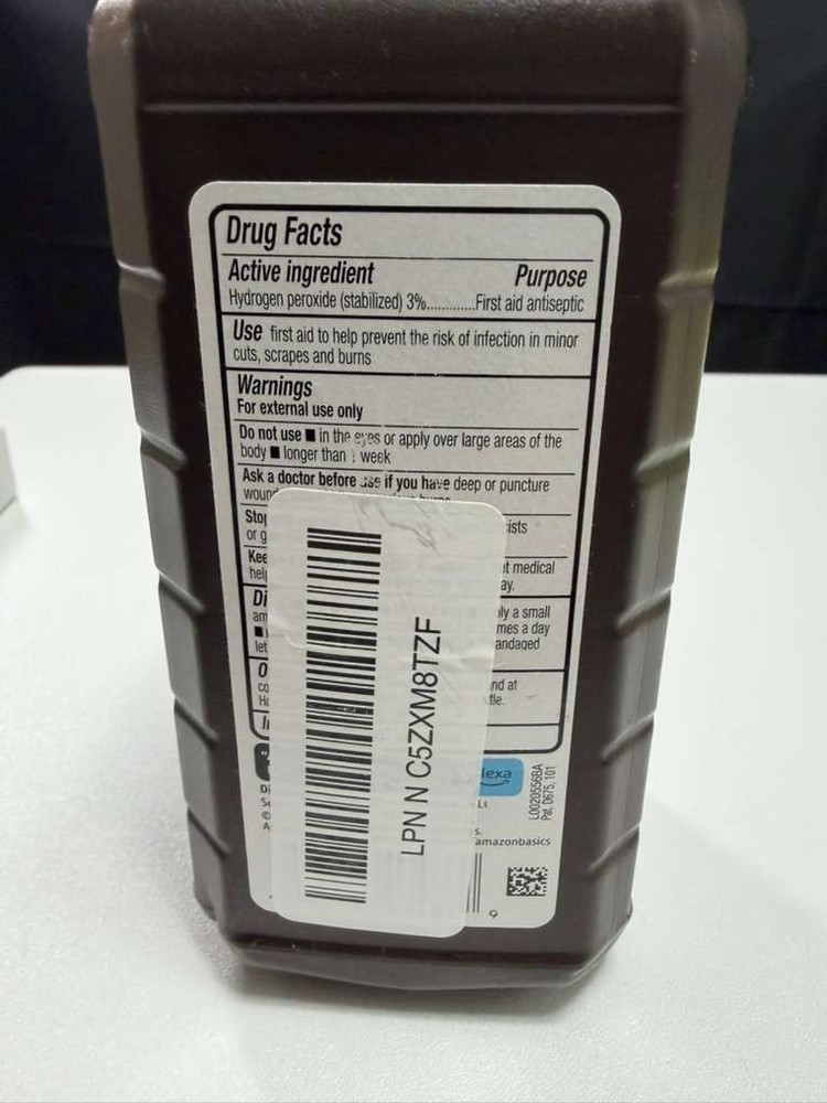 Amazon Basics Hydrogen Peroxide Topical Solution First Aid Antiseptic Treatment