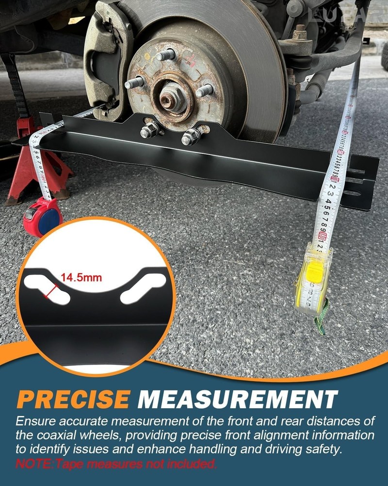 Universal Wheel Alignment Tool Plates with Secure Anti-Fall Design for Accuracy