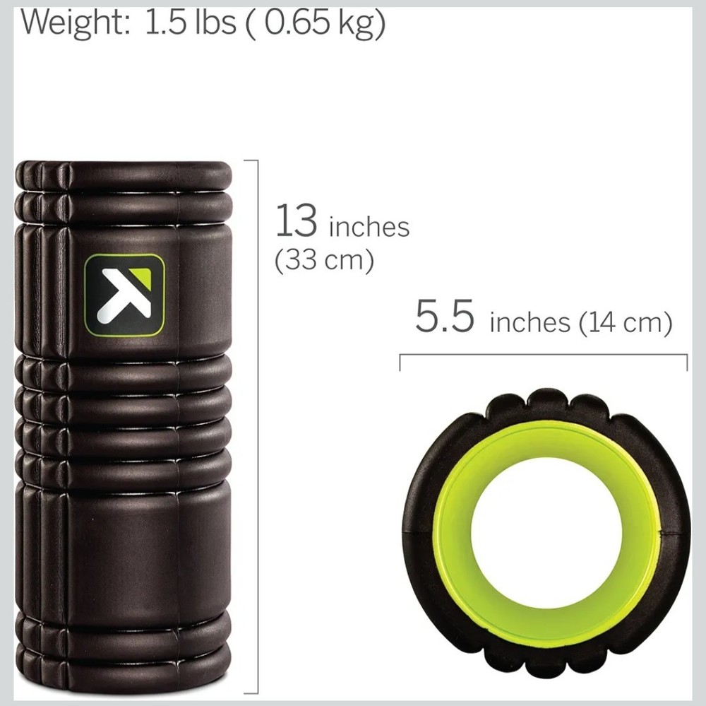 TriggerPoint Grid 1.0 Foam Roller - 13" Multi-Density Massage Roller for Deep...