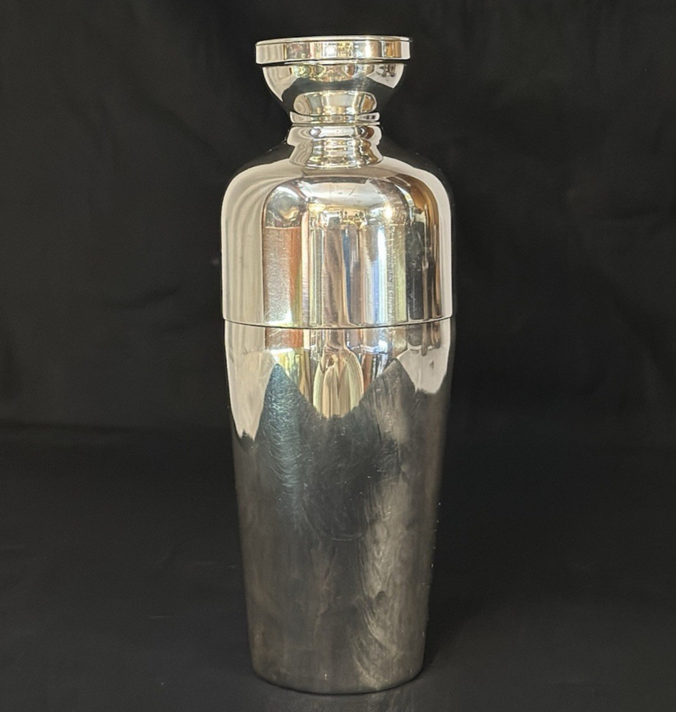 NAPIER SILVER PLATE ROOSTER SINGLE COCKTAIL SHAKER