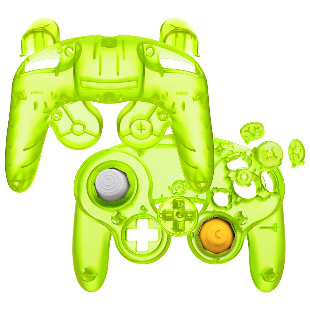 Faceplate Housing Shell Cover with Buttons for Nintendo GameCube Controller NGC