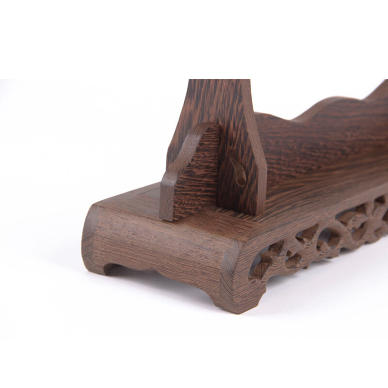 Wenge Samurai Sword Katana Holder Stand Assembly Display Rack Bracket Quality