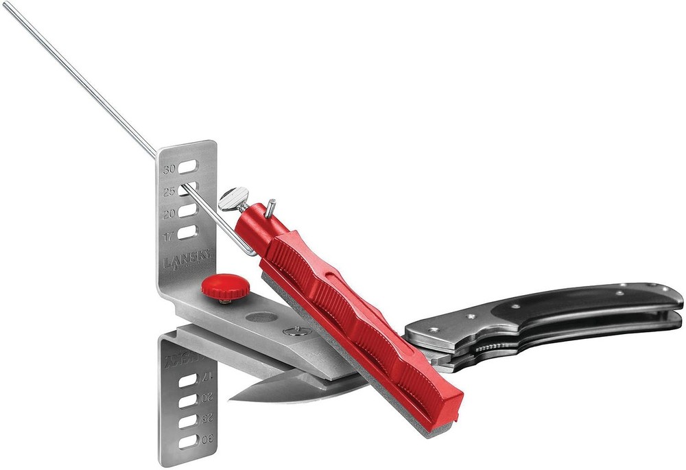 Lansky Deluxe Knife Sharpening System: 5-Stone Ceramic Knife Sharpener Kit wi...