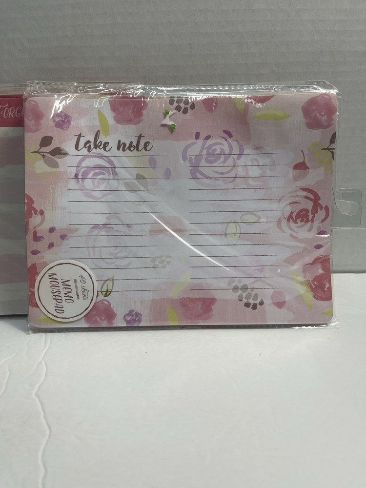 (4) Memo Mouse Pads 40 Sheets EACH "Don't Forget" "Take Note"