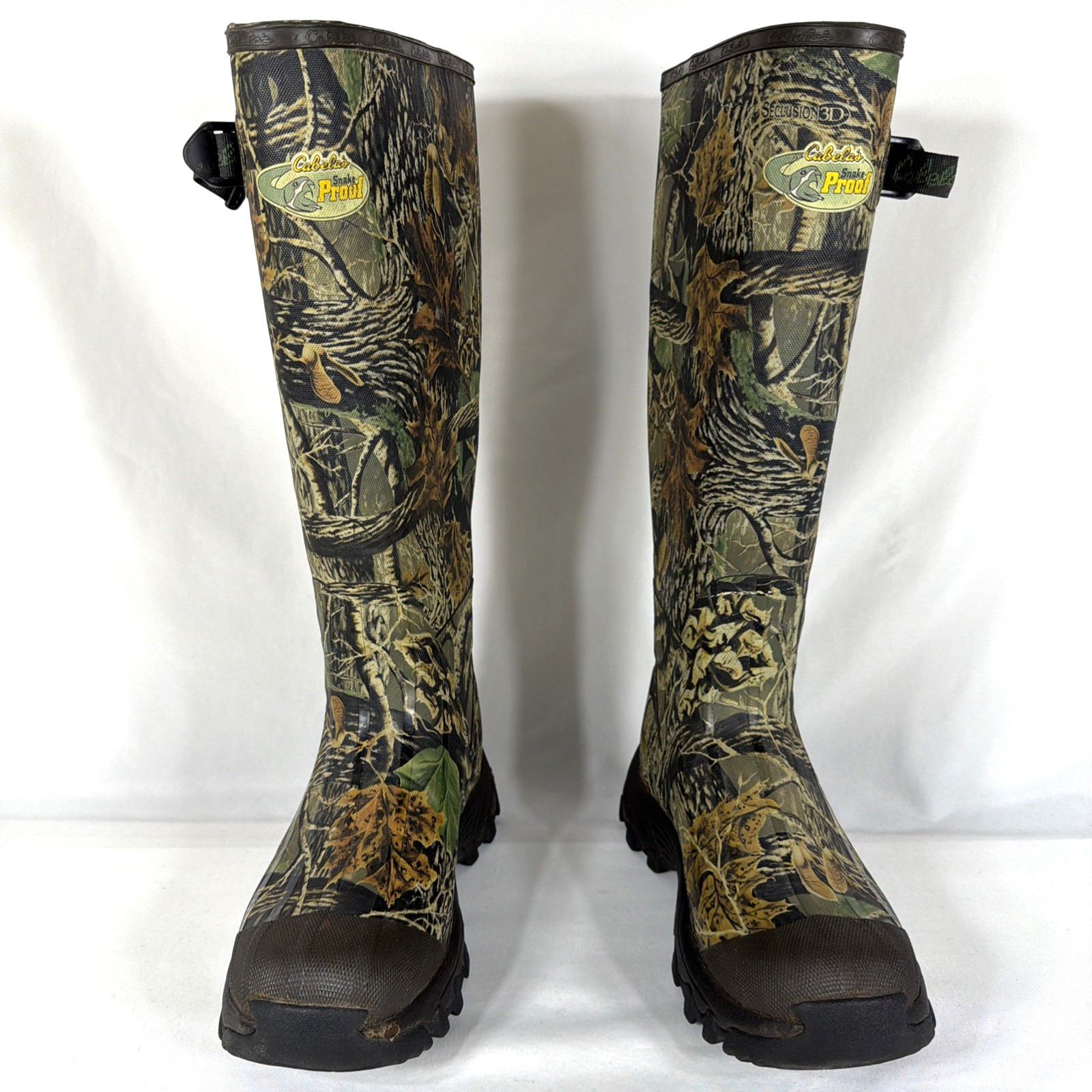 Cabela's Rubber Hunting Snake Proof Muck Boots Camo Mens 7 M Waterproof 83-0774