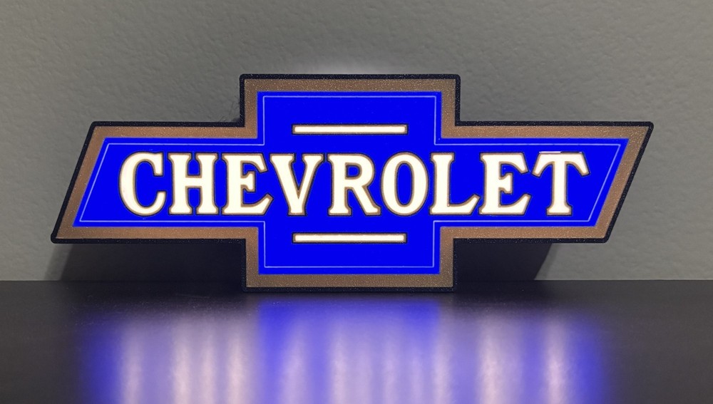 Lighted Chevrolet Sign