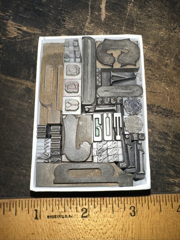 Printing Blocks “ Ornamental Borders Dingbats” Variety #LA