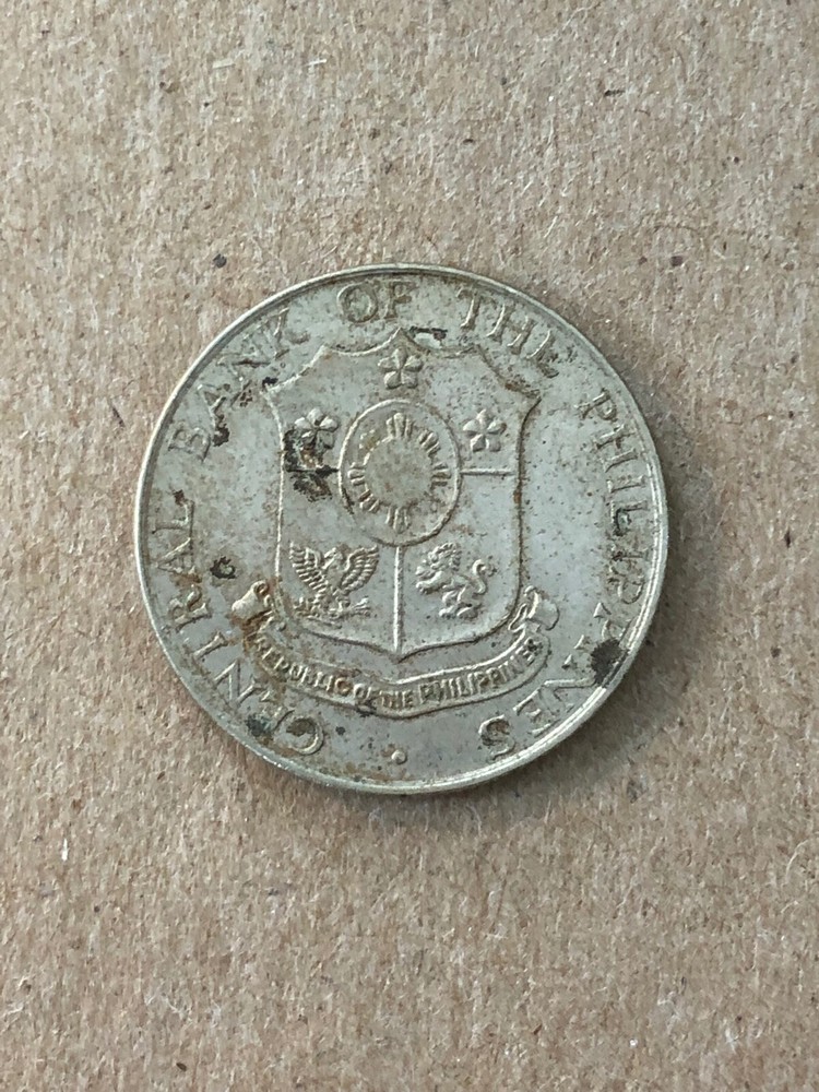 1966 PHILIPPINES COIN 25 Centavos