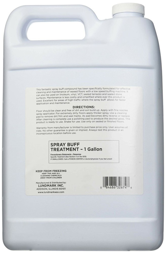 Lundmark Floor Maintainence Spray Buff Compound, 1-Gallon, 3267G01-4