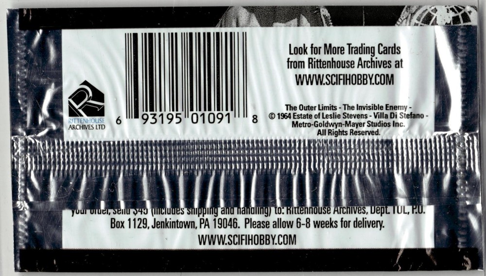 EMPTY Wrapper The Outter Limits Art 2