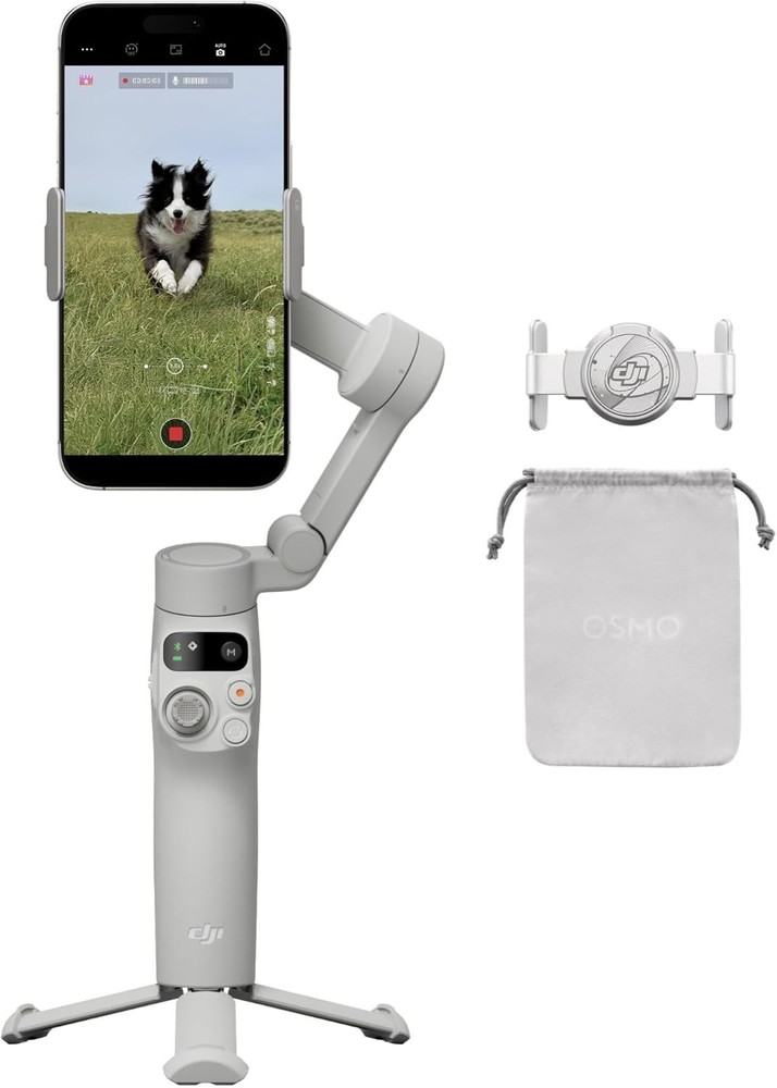 DJI Osmo Mobile 7 Gimbal Stabilizer for iPhone, Android, Built-in Tripod US