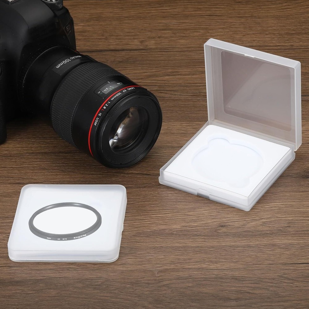 PATIKIL 72mm Lens Filter Case, 1pcs Camera Case Portable