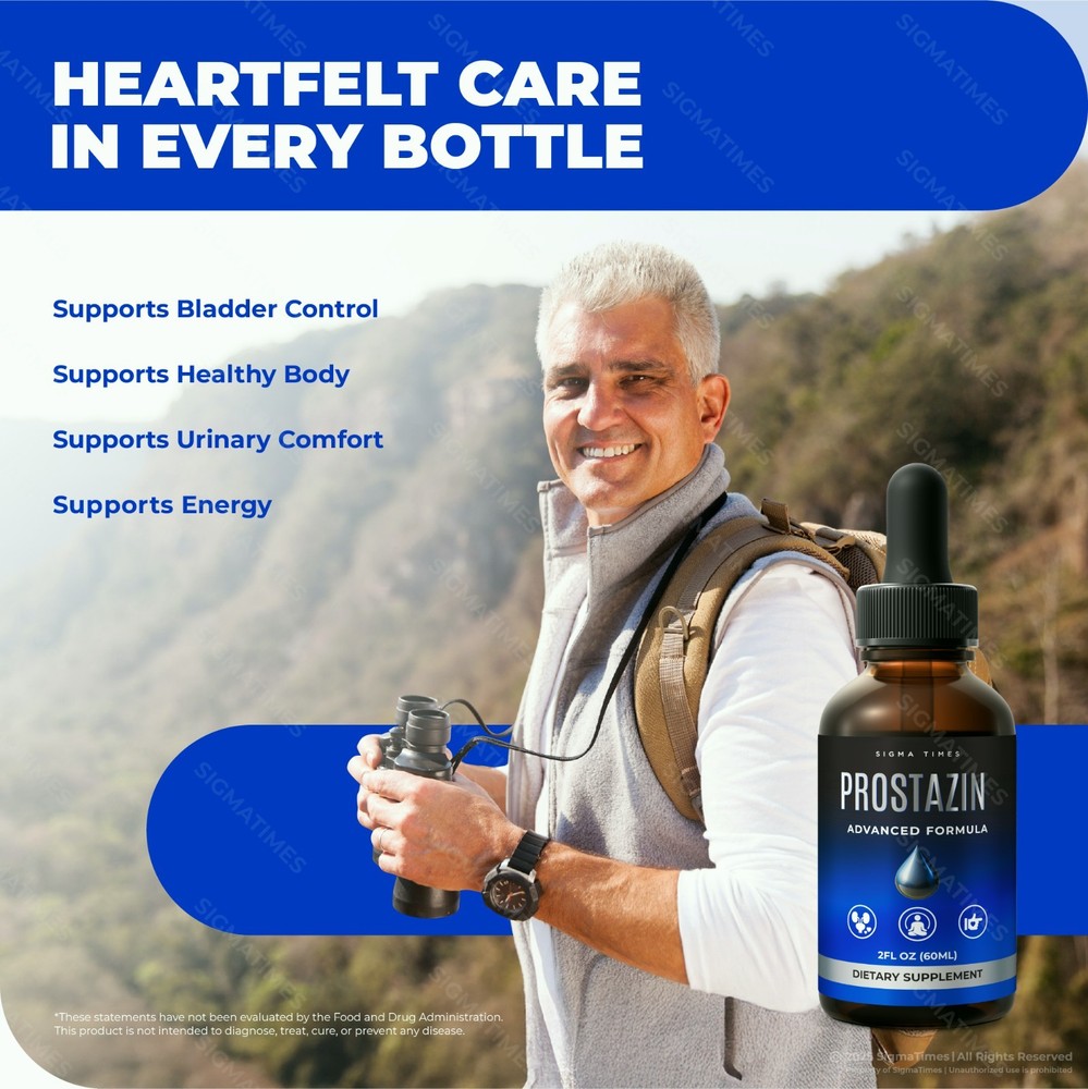 Prostazin Drops, Premium Prostate & Urinary Support Supplement for Men - 2 Pack