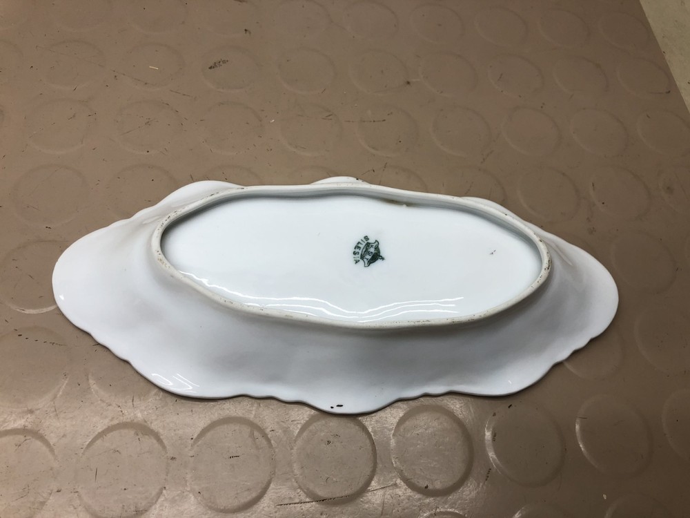Vintage Hand Painted Celery / Bread Dish- Silesia