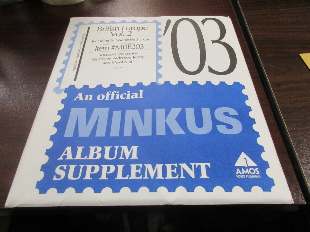 "MINKUS"ALBUM SUPPLEMENT BRITISH EUROPE #MBE203 W/FREE SHIPPING!!!