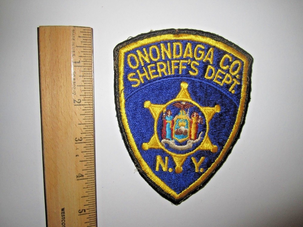 ONONDAGA CO. SHERIFF'S DEPT. POLICE EMBROIDERED PATCH MINT UNUSED