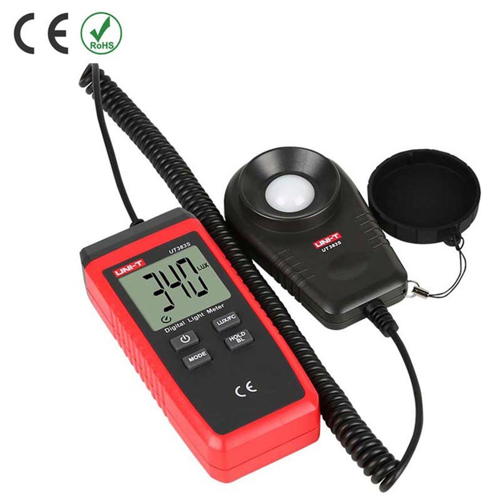 UNI-T UT383S Backlight Light Meter Auto range Split Probe Data hold Lux/Fc