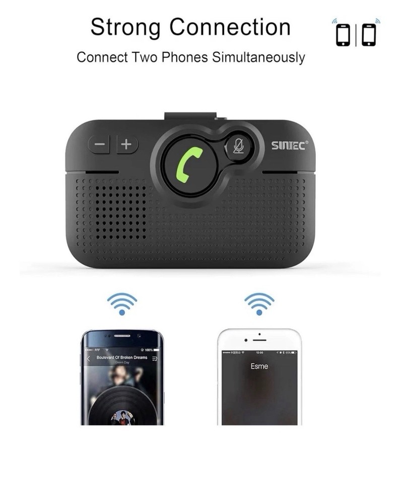 Bluetooth Car Speaker for Cell Phone, Handsfree Bluetooth Car Kit Motion AUTO...