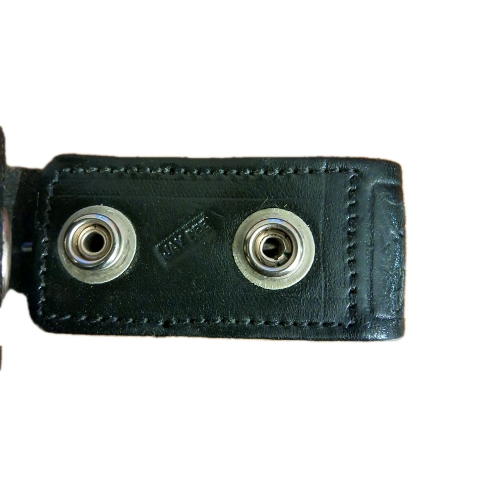 Jaypee Black Tooled Leather Hidden Handcuff Key Belt Loop Clip