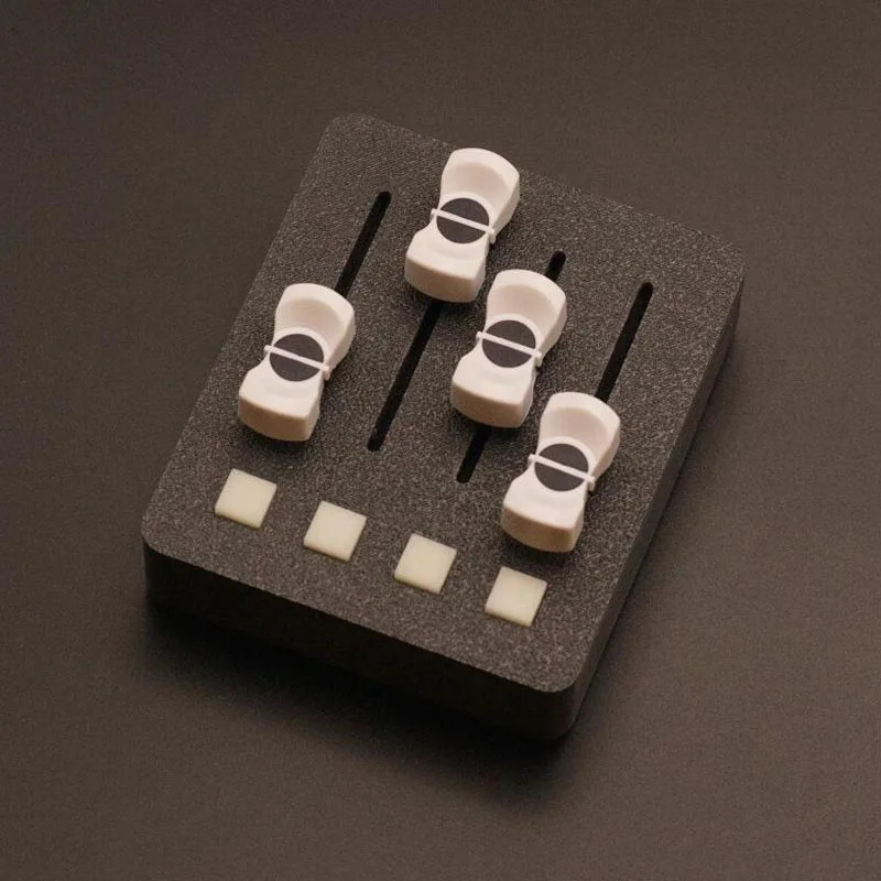 MIDI Controller – 4 Faders + 4 Buttons for Digital Audio & Streaming Control