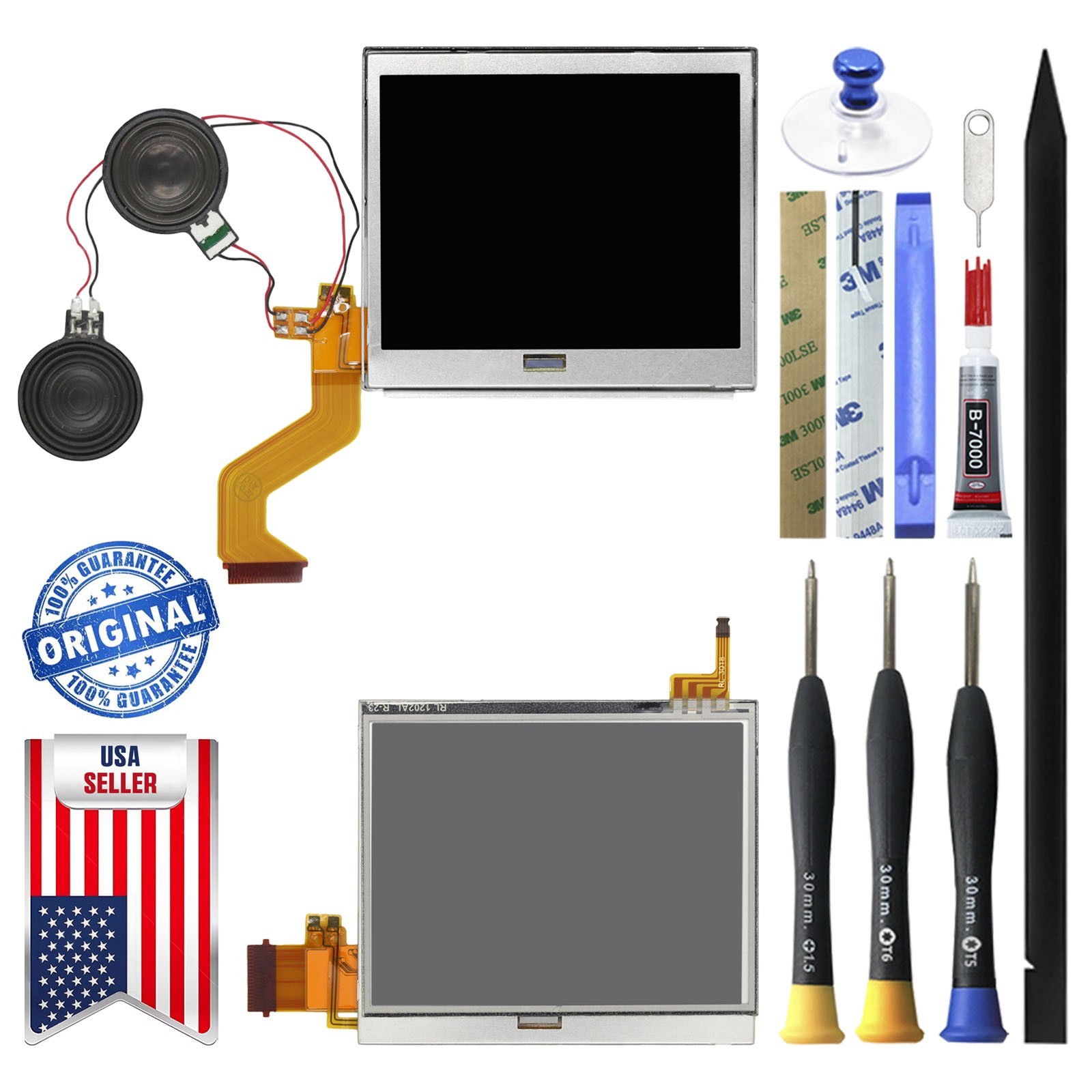 OEM LCD Display + Speaker Touch Screen Digitizer Assembly For Nintendo DS Lite