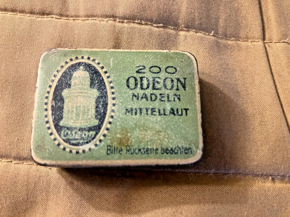Odeon Germany Phonograph 200 Steel Needles Tin