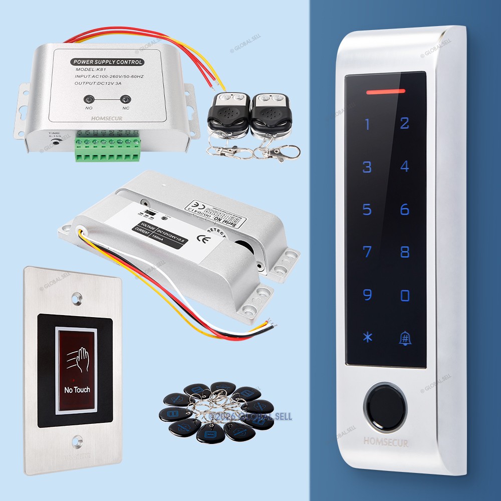 HOMSECUR APP WIFI Password Access Control Set Surface Mount Drop Bolt Lock