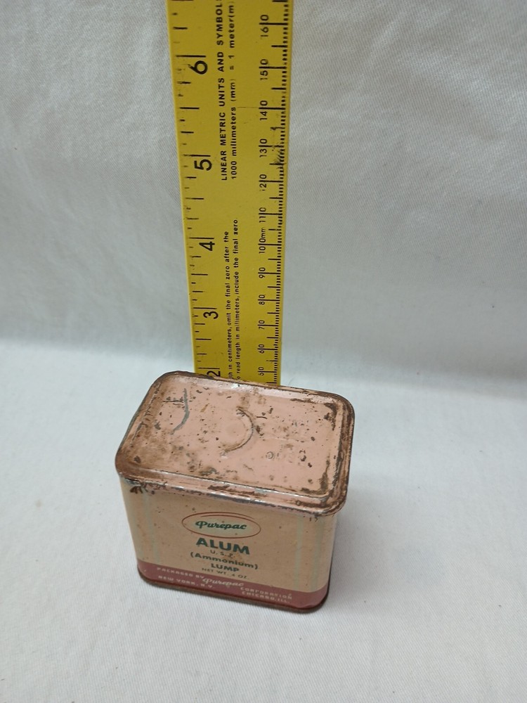Vintage Purepac Alum Tin
