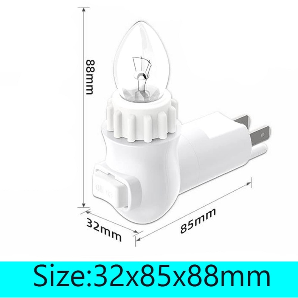 Plug in Night Light Module,Night Light Plug with ON/Off Switch,E12 Base Socke...