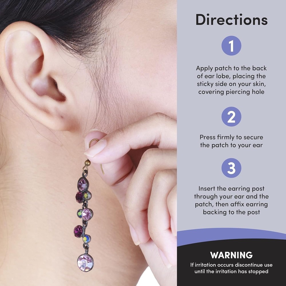 Miracle Ear Lobe Support Patches, 60/100/200/300 Count