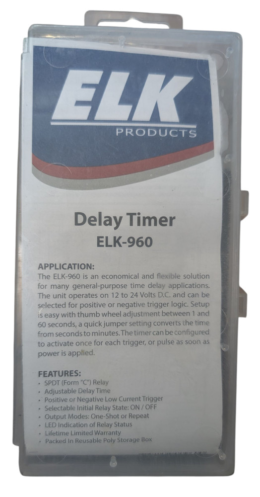 Elk Products ELK-960 Delay Timer Module 12/24 VDC