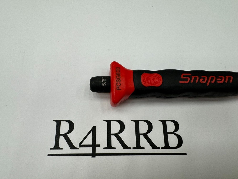 Snap-on Tools SPAIN NEW RED Soft Grip 5/8" Flat Edge Chisel PCSG820R
