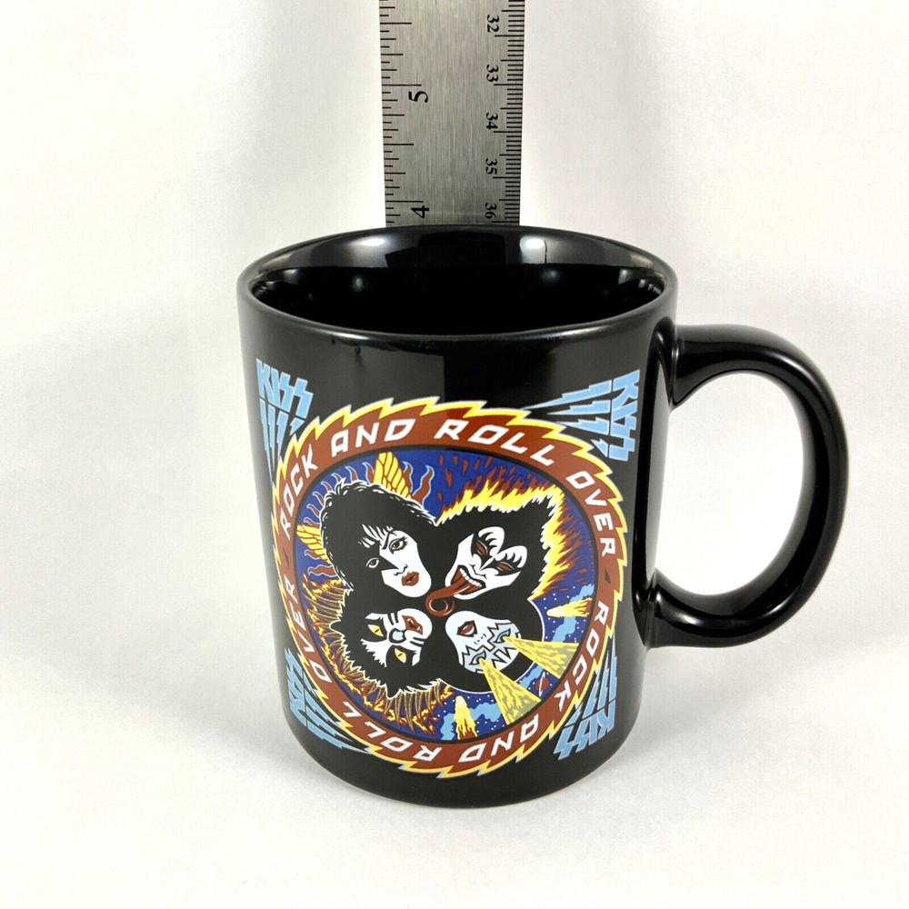 KISS Rock And Roll Over Coffee Mug 2010 Live Nation Merchandise Black