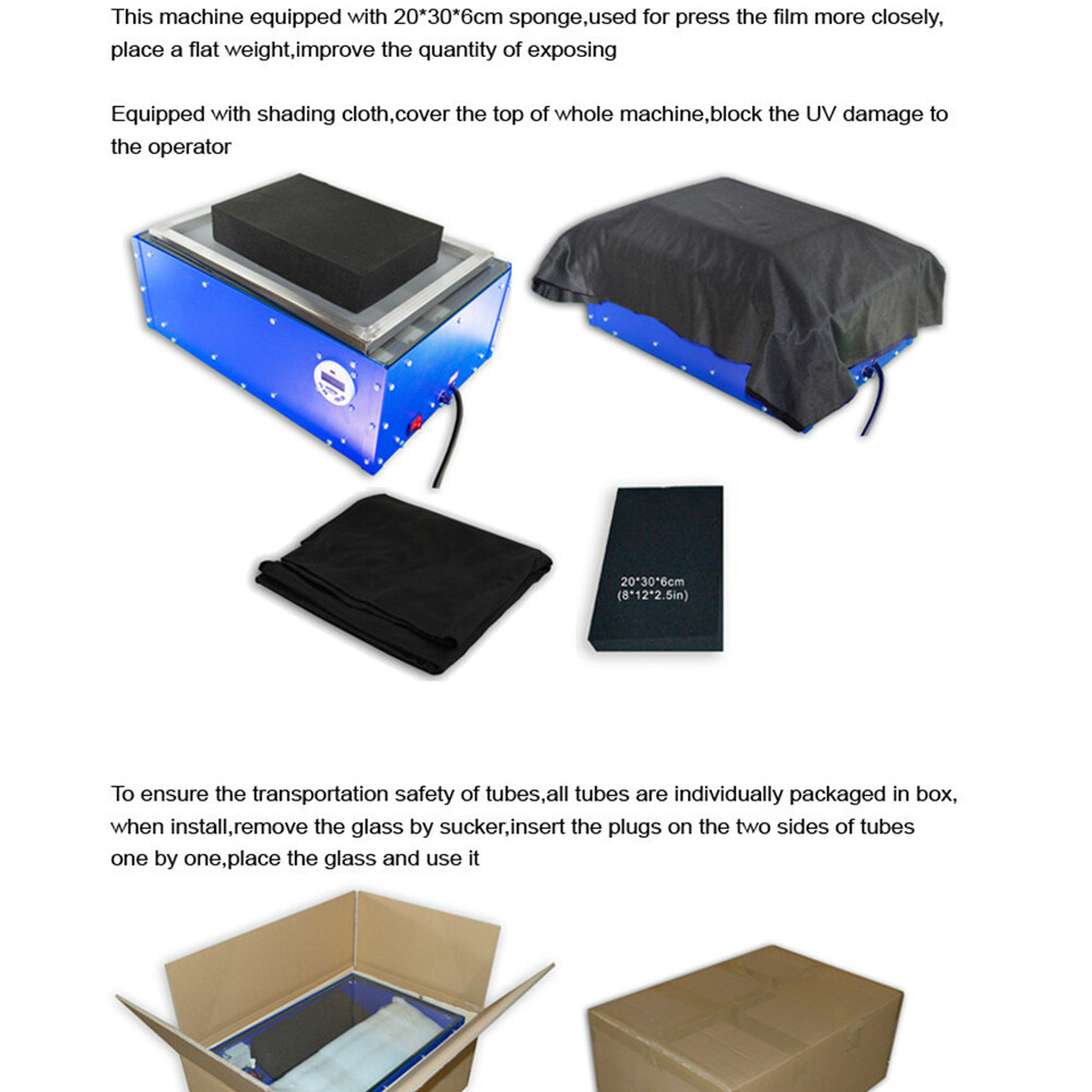 LED Light Box Screen Printing Exposure Unit UV Lamp Curing For Screen Printer