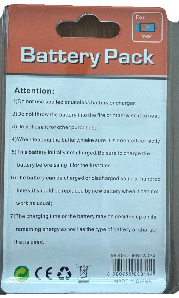 Nintendo Original Switch Console Battery HAC003 - Black