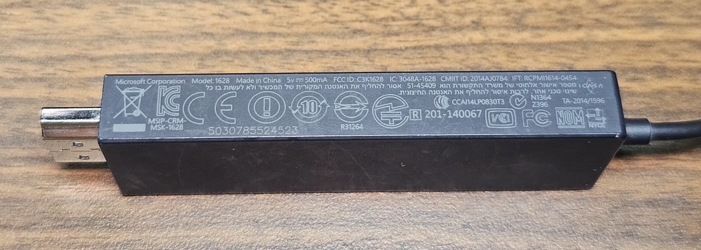 Microsoft Wireless Display Adapter Model 1628