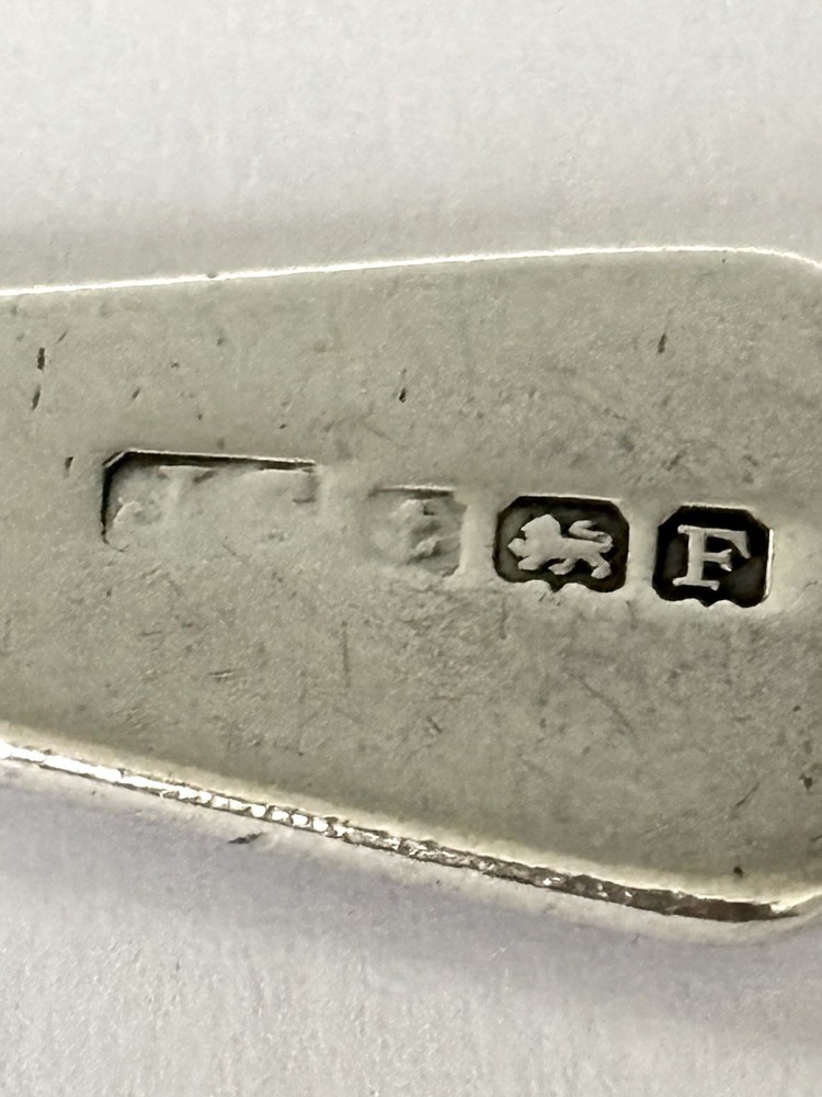 George V Silver Caddy Spoon Leaf Shaped Bow Birmingham 1930