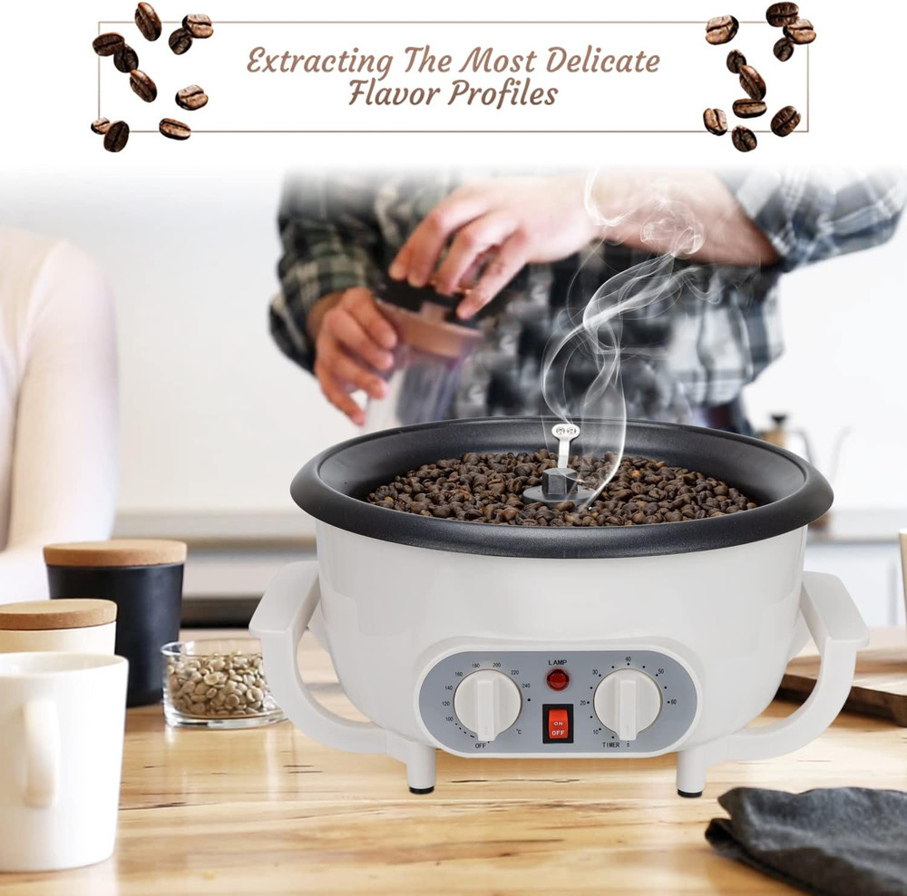 Beginner-Friendly Home Coffee Roaster with Timer - 110V Machine