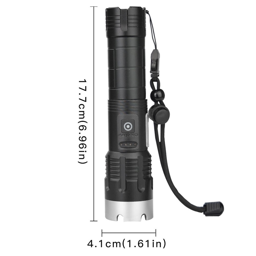 Rechargeable 2000LM Super Bright Flash Light Strong Handheld Tactical Flashlight