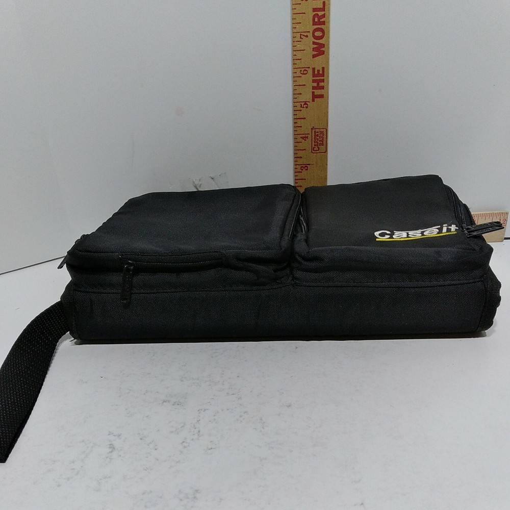 Vintage Case It CD Case Holder Organizer Black