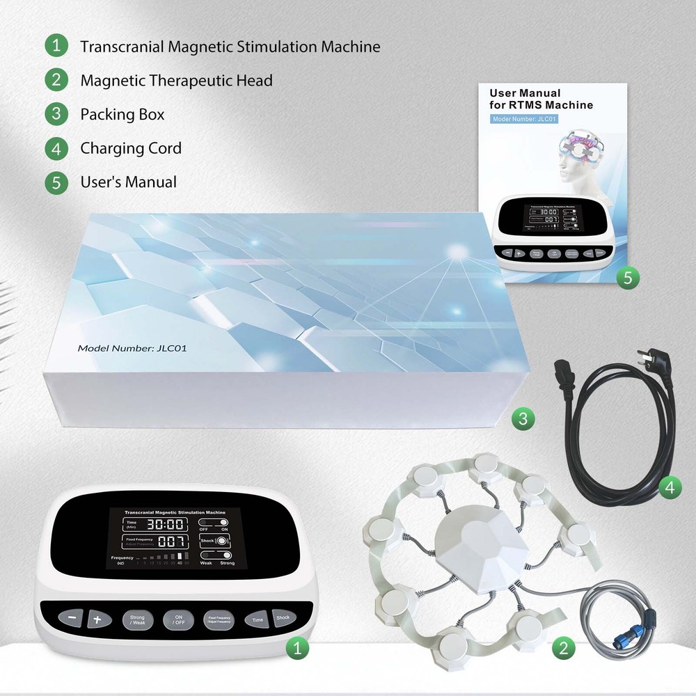 Portable rTMS Brain Stimulation System with Vibration Function for Focus Support