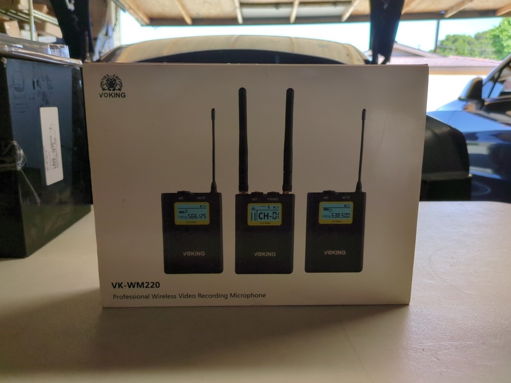 Voking Professional Wireless Microphone Two Transmitters - Black - VK-WM220