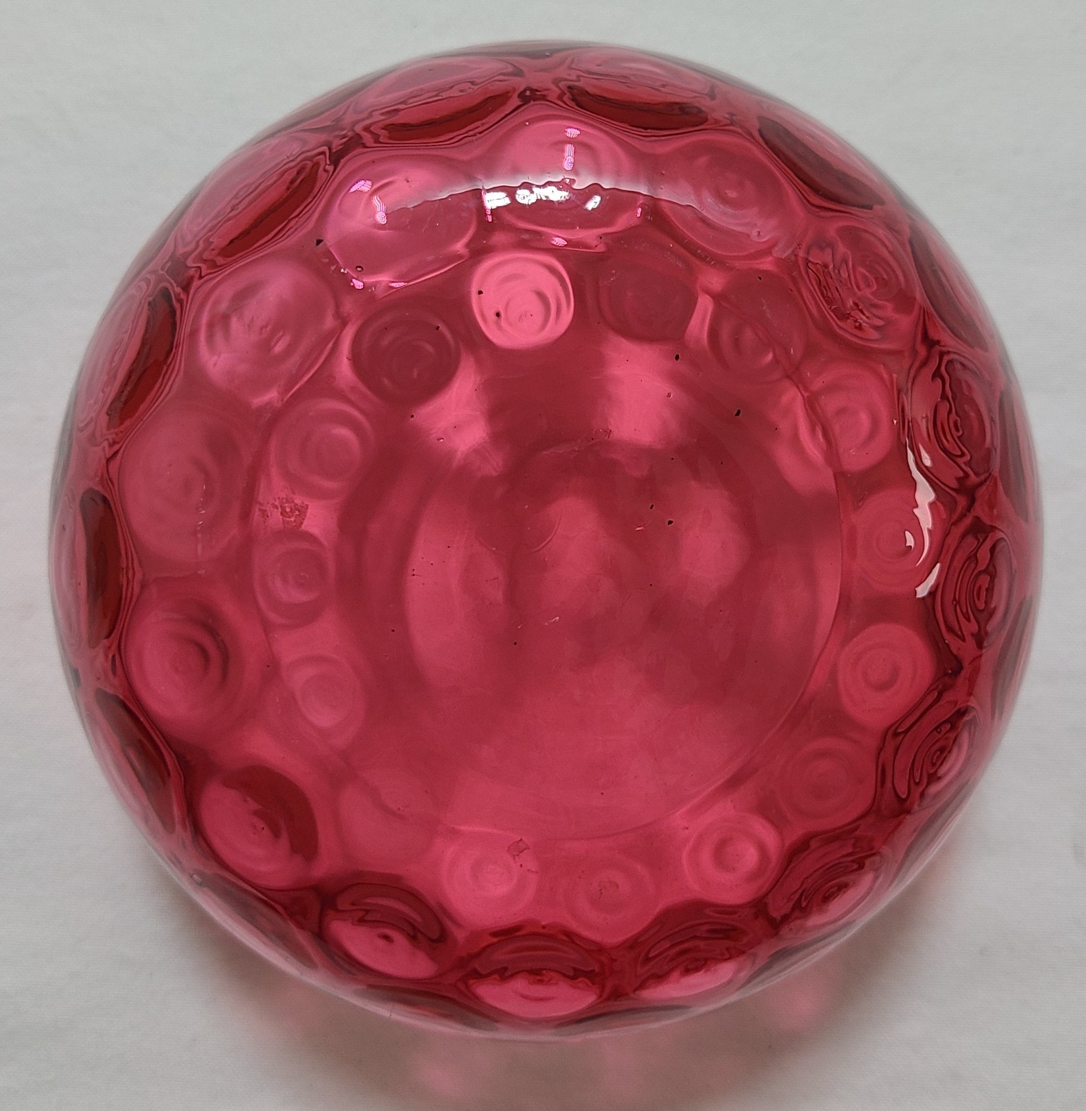 Antique Webster Silverplate Cranberry Thumbprint Glass Candy Dish Lid Victorian