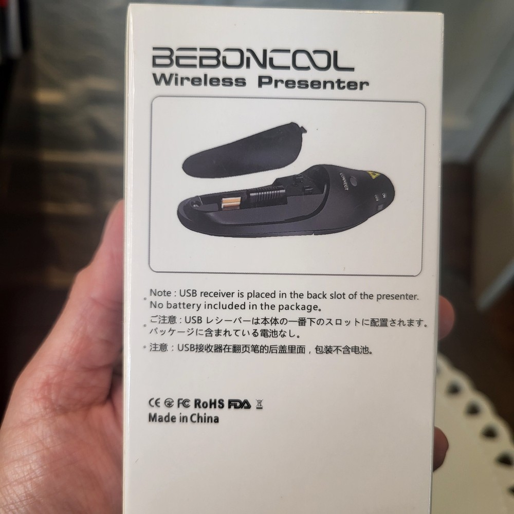 Beboncool Wireless Presenter Model D100, 2.4 GHz