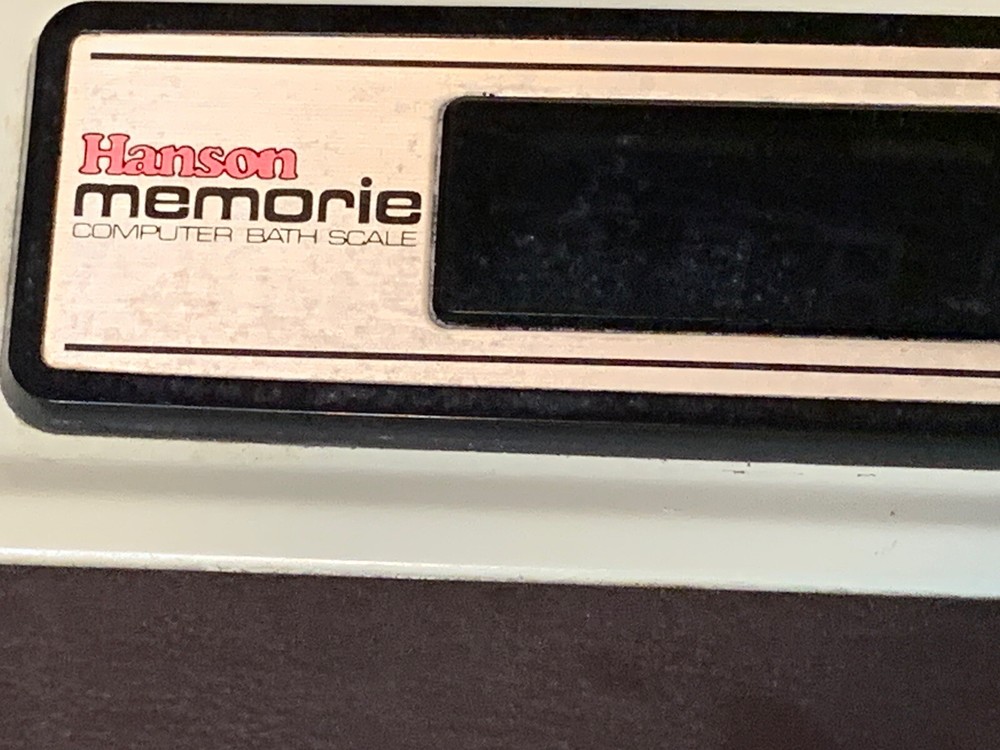 Vtg Hanson Memorie Computer Bath Scale