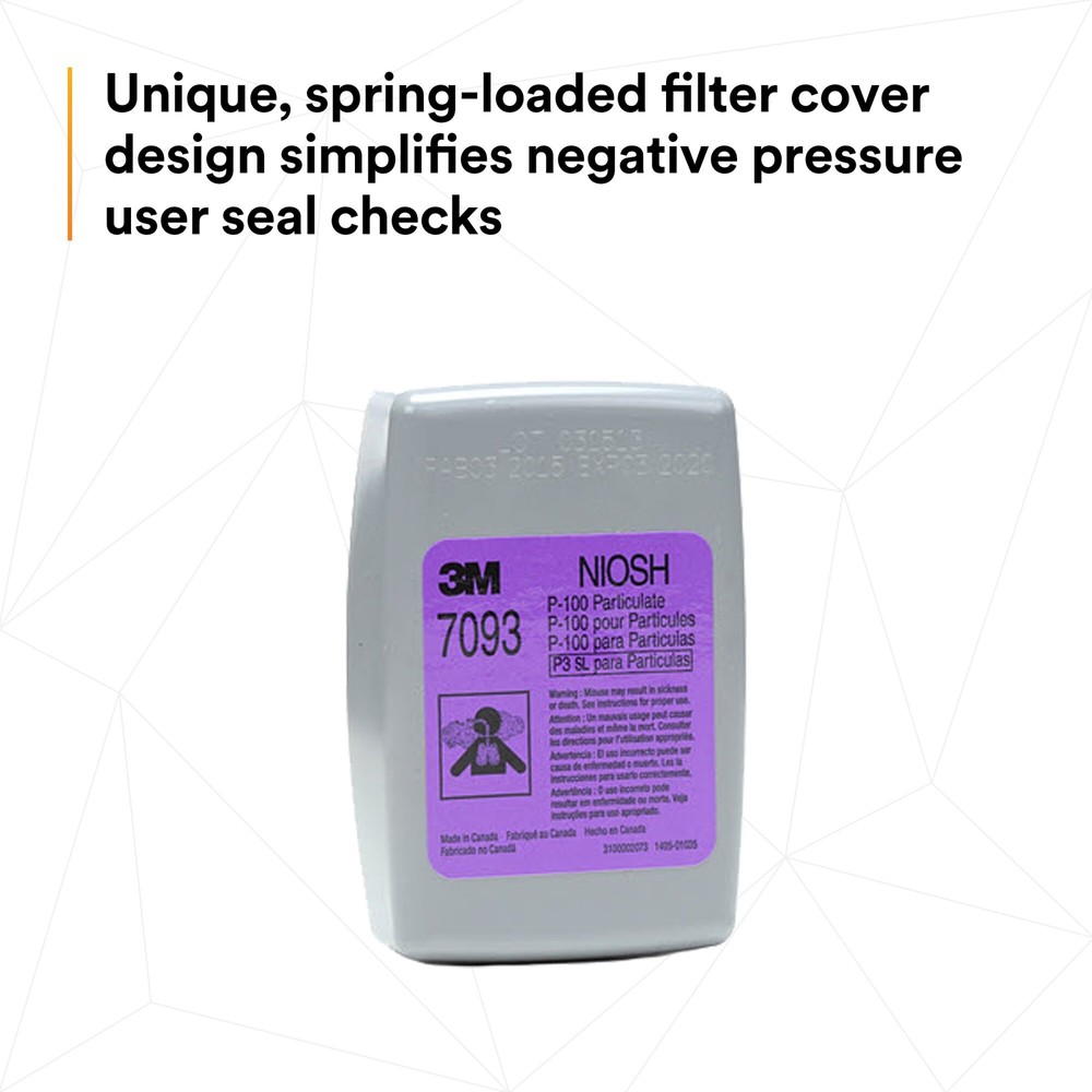 3M Particulate Filter 7093, P100