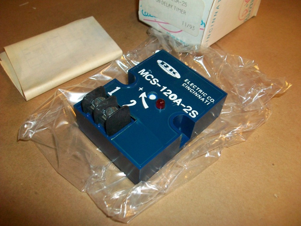 RK Electronics Timing Relay MCS-120A-2S On-Delay NEW IN BOX