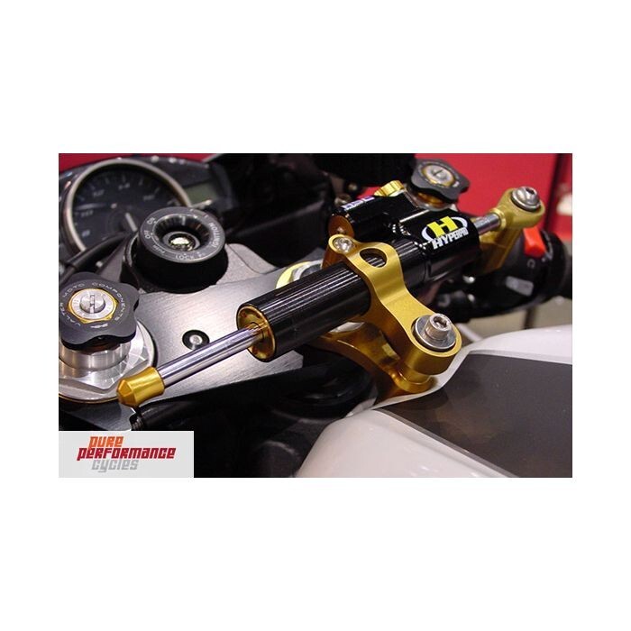 Hyperpro 75mm Progressive Steering Damper 2019-2026 Kawasaki Ninja ZX-6R - Black