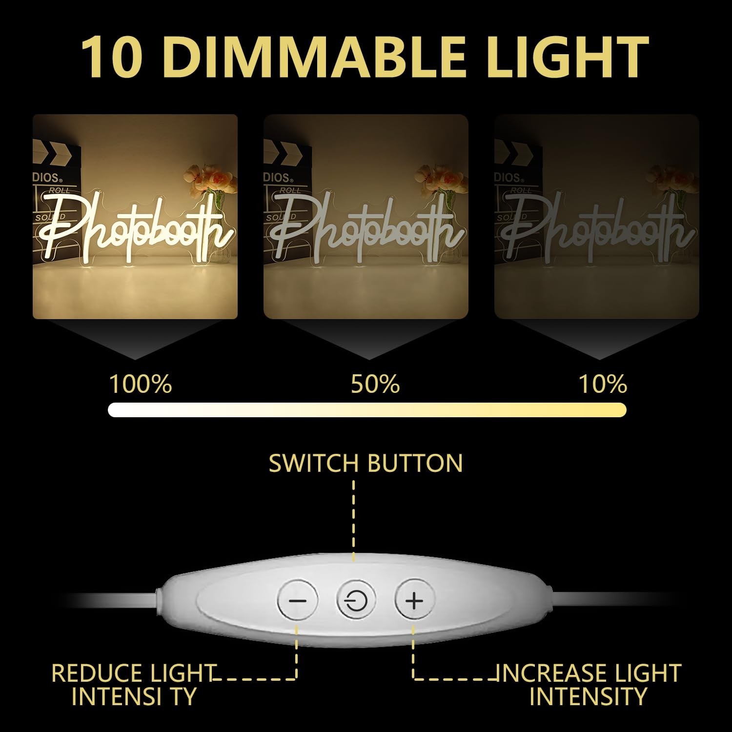 Photo Booth Neon Sign for Wall Decor Photo Booth Sign Neon Photo Booth Lights...