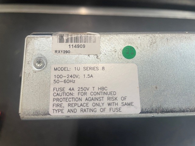 TANDBERG RX1290 Multi Format SD/HD Integrated Receiver Decoder Series 8